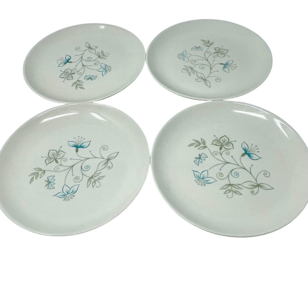 Taylor, Smith & Taylor Ever Yours Summertime Dessert Pie Plates 7”Vintage